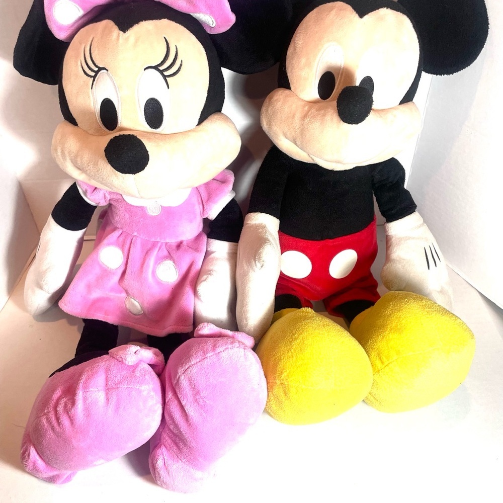 Disney Plush Pair Classic Duo Minnie and Mickey Mouse - Picture 10 of 13